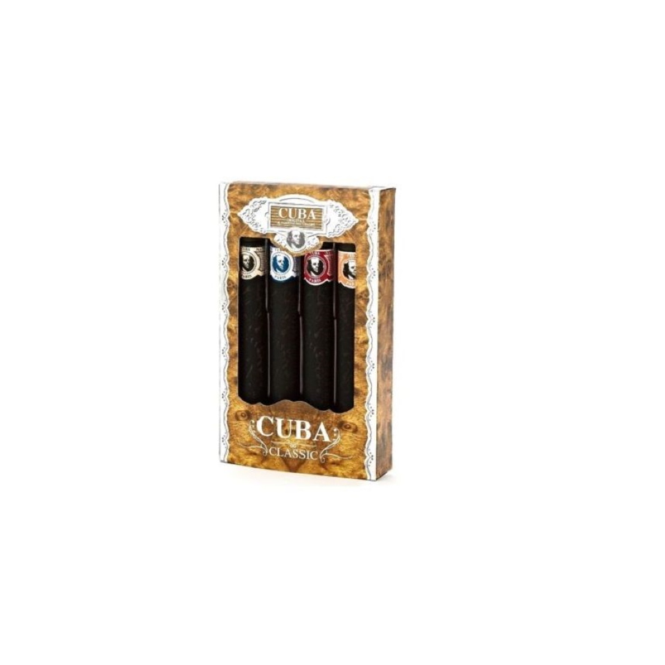 Cuba Classic for Men by Champs 4 x 1.17 oz / 35 ml EDT Set
