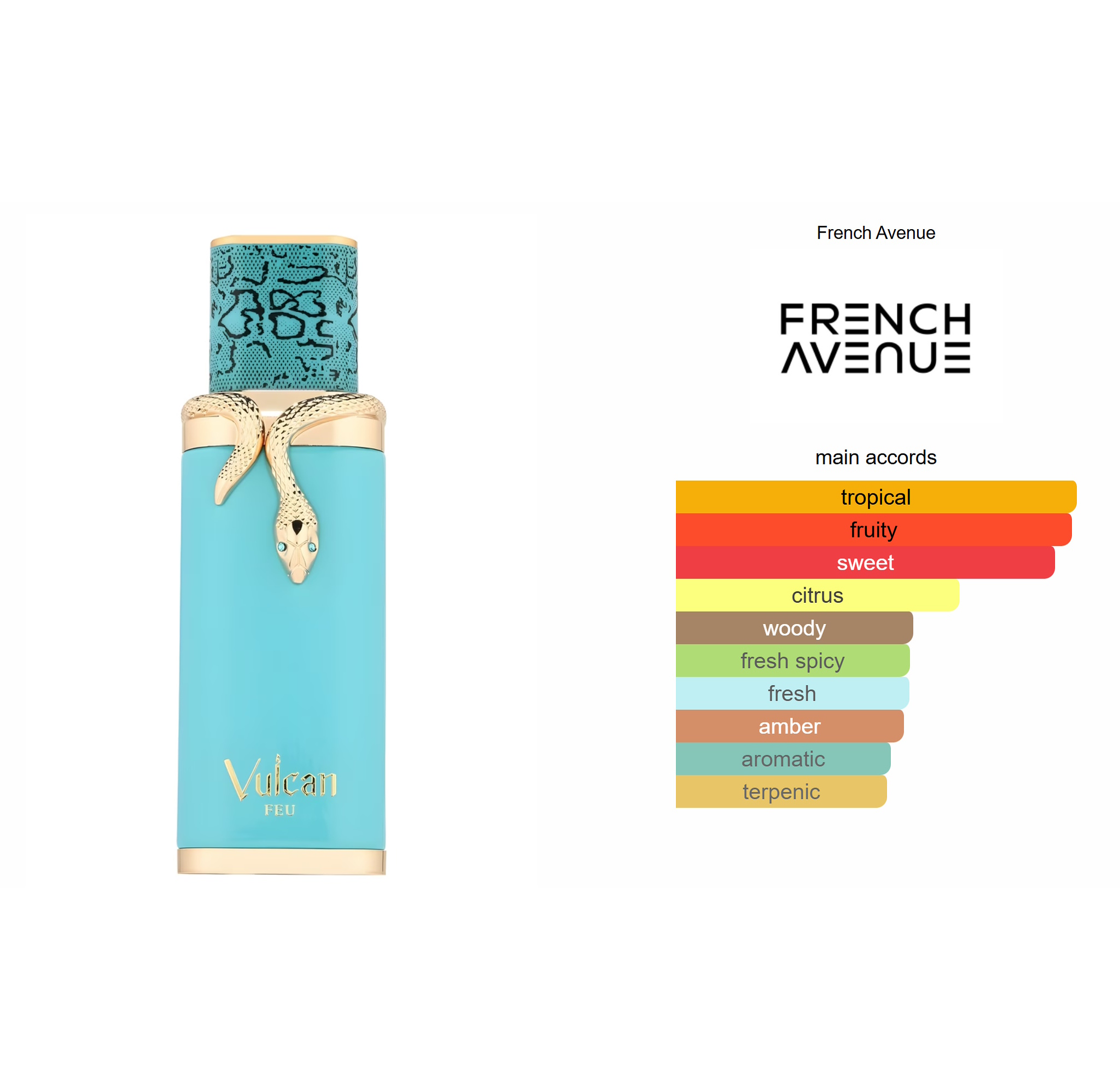 香水(ユニセックス) Vulcan Feu 100ml Vulcan Feu Unisex EDP Spray By