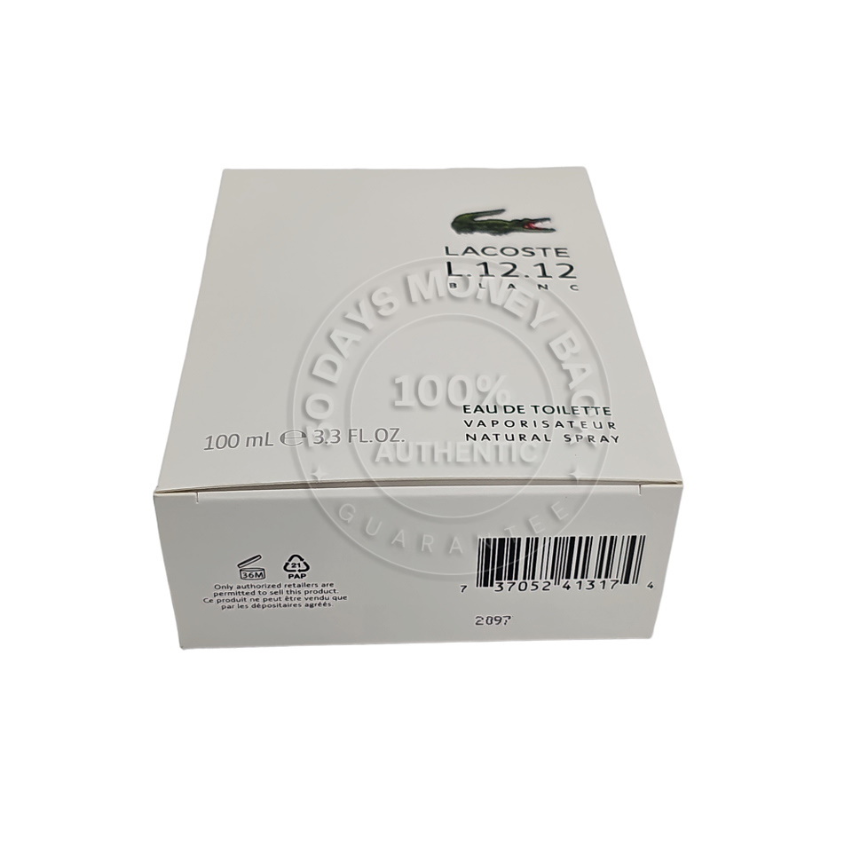 Lacoste Eau De Lacoste L.12.12 Blanc Eau De Toilette 3.3 oz / 100 ml Spray product image view 5